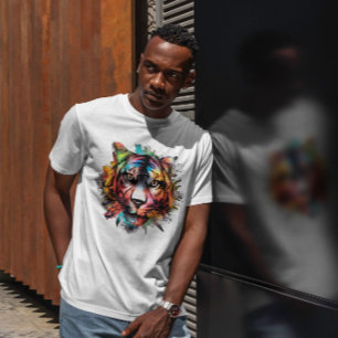 Wasserfarbe Tiger T-Shirt