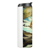 Wasserfarbe Tiger Thermosbecher (Nach links gedreht)