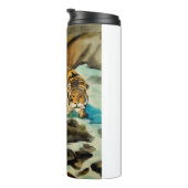 Wasserfarbe Tiger Thermosbecher (Nach rechts gedreht)