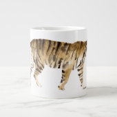Wasserfarbe Tiger Wandern Jumbo-Tasse (Vorderseite)