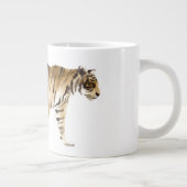 Wasserfarbe Tiger Wandern Jumbo-Tasse (Rechts)