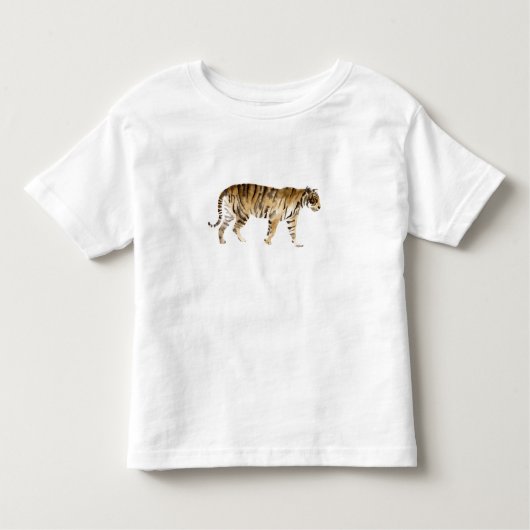 Wasserfarbe Tiger Wandern Kleinkind T-shirt (Vorderseite)