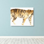 Wasserfarbe Tiger Wandern Leinwanddruck (Insitu (Holzboden))