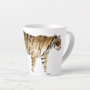 Wasserfarbe Tiger Wandern Milchtasse