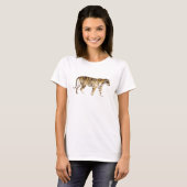 Wasserfarbe Tiger Wandern T-Shirt (Vorne ganz)