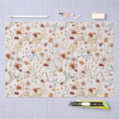 Wasserfarbe Tiny Bloom Boho Blumenmuster Seidenpapier (Handwerk)