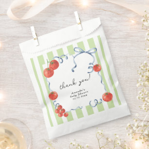 Wasserfarbe Tomato Baby Dusche Danke Geschenktütchen