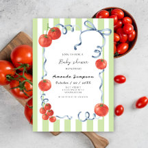 Wasserfarbe Tomato Baby Dusche