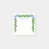 Wasserfarbe Topiary Bow Garland Post-it Klebezettel (Vorderseite)