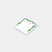 Wasserfarbe Topiary Bow Garland Post-it Klebezettel (angewinkelt)