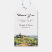 Wasserfarbe Toskana Italien Zielort Gefallen Geschenkanhänger (Vorderseite)