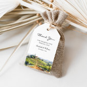 Wasserfarbe Toskana Italien Zielort Gefallen Geschenkanhänger