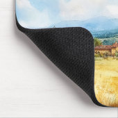 Wasserfarbe Toskana Name Mittelmeer Mousepad (Ecke)