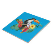 Wasserfarbe Toucan Fliese (Seite)