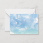 Wasserfarbe Transport Babydusche danke Mitteilungskarte (Rückseite)