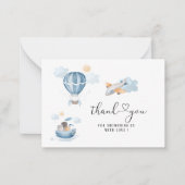 Wasserfarbe Transport Babydusche danke Mitteilungskarte (Vorderseite)