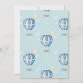 Wasserfarbe Transport Babydusche Einladung (Rückseite)