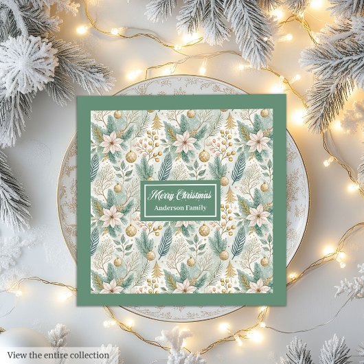 Wasserfarbe Trendfarben Neapel Moderner Urlaub Serviette