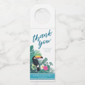 Wasserfarbe Tropical Vielen Dank Aquamarin ID577 Flaschenanhänger (Vorderseite)