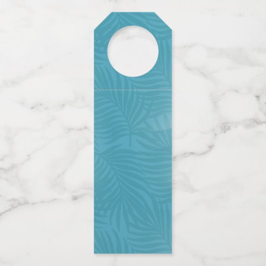 Wasserfarbe Tropical Vielen Dank Aquamarin ID577 Flaschenanhänger (Rückseite)