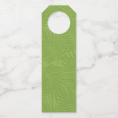 Wasserfarbe Tropisch Danke Green ID577 Flaschenanhänger (Rückseite)