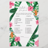 Wasserfarbe tropisch - Was ist in Ihrem Geldbeutel (Vorderseite)