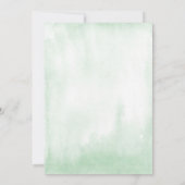 Wasserfarbe tropische Blätter Kinderdusche Einladung (Rückseite)