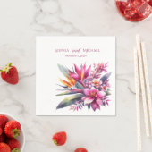 Wasserfarbe Tropische Bliss-Hochzeit - Napkins Serviette (Beispiel)