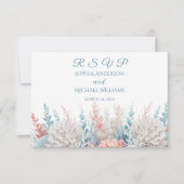 Wasserfarbe Tropische Bliss UAWG RSVP Karte (Vorderseite)