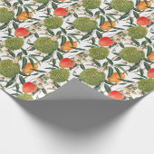 Wasserfarbe tropische durische, Mango-Muster. Geschenkpapier (Ecke)