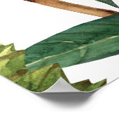 Wasserfarbe tropische durische, Mango-Muster. Poster (Ecke)