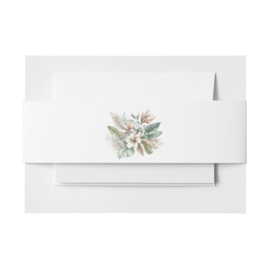 Wasserfarbe Tropische Elegance Einladungsbanderole (Vorderseite Beispiel)