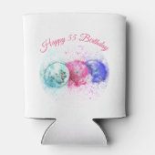 Wasserfarbe Tropische Getränke Umbrella Geburtstag Dosenkühler (Rückseite)