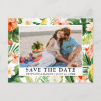 Wasserfarbe Tropische Korallen Save the Date