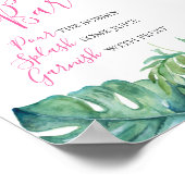 Wasserfarbe tropische Mimosa Bar Poster (Ecke)