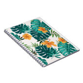 Wasserfarbe Tropische Palme, Hawaiischer Hibiskus Notizblock (Rechte Seite)
