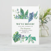 Wasserfarbe tropische Vegetation Bewegung Ankündigung (Stehend Vorderseite)