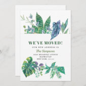 Wasserfarbe tropische Vegetation Bewegung Ankündigung (Vorne/Hinten)