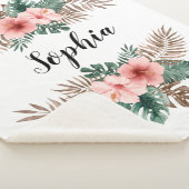 Wasserfarbe Tropischer Blumenzauber  Sherpadecke (3/4)