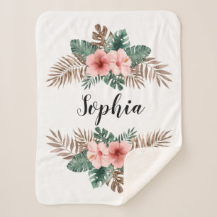 Wasserfarbe Tropischer Blumenzauber Sherpadecke