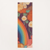 Wasserfarbe tropischer Hawaiian Strand Yogamatte (Vorderseite)