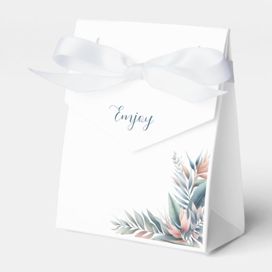 Wasserfarbe Tropischer Traum Hochzeit Geschenkschachtel (Vorderseite)