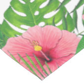 Wasserfarbe tropisches Foliage Hawaiian Luau Party Tischdecke (Schrägansicht)