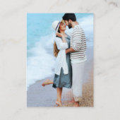 Wasserfarbe tropisches Foto mit Flora QR UAWG Flam Begleitkarte (Rückseite)