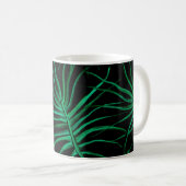 Wasserfarbe Tropisches Nahtloses Muster. Moderner Kaffeetasse (VorderseiteRechts)
