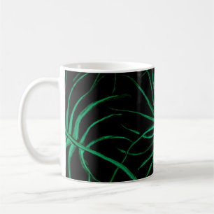 Wasserfarbe Tropisches Nahtloses Muster. Moderner  Kaffeetasse
