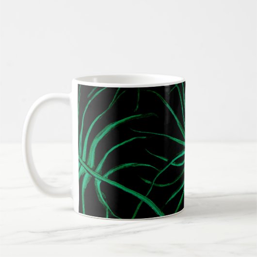 Wasserfarbe Tropisches Nahtloses Muster. Moderner Kaffeetasse (Links)