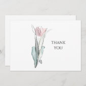 Wasserfarbe Tulip Einfache Beerdigung Danke II (Vorne/Hinten)