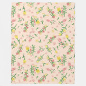 Wasserfarbe Tulip Große Blanket Fleecedecke (Vorderseite)