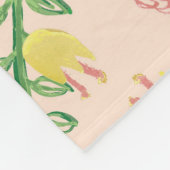 Wasserfarbe Tulip Große Blanket Fleecedecke (Ecke)